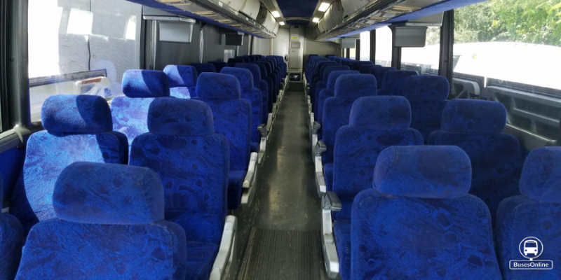 56 passenger coach - inside